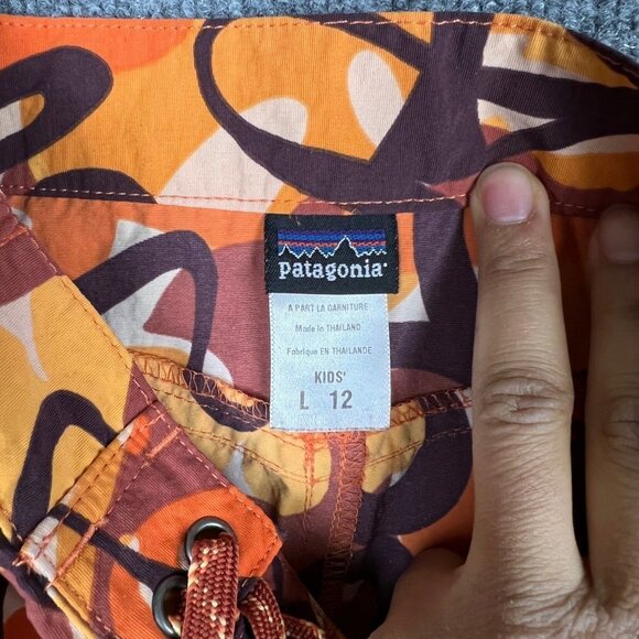 Patagonia Boys Swim Trunks‎ Board Shorts Surf Beach Bathing Suit SZ L (12) - Picture 3 of 9